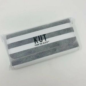 Kut from The Kloth Slim Black & White Striped Wallet Tri-Fold Vegan Leather